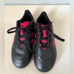 Adidas Kids Soccer Cleats in Black and Pink